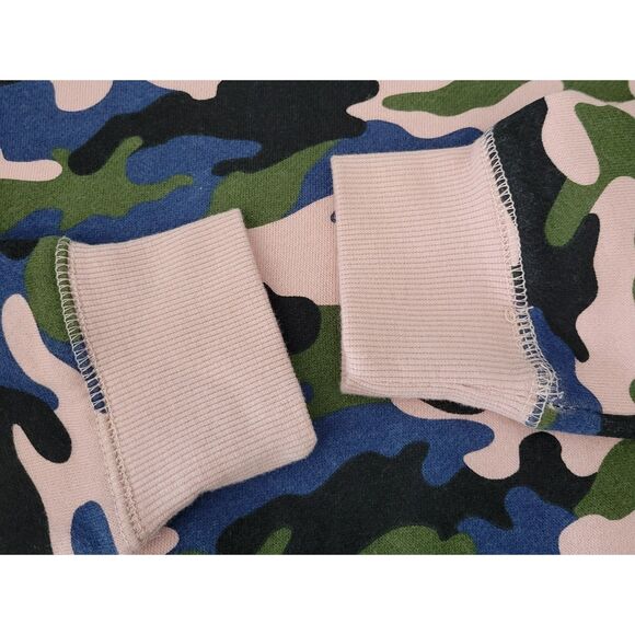 Champion Junior Women's M Camouflage Pink Green Black Blue Crewneck Sweatshirt‎ - Picture 6 of 12